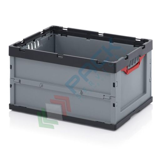 Cassetta in plastica (PP) pieghevole e richiudibile, capacità 67 Lt, Mis. 600 L x 400 P x 320 H mm, base e pareti chiuse, Tipologia: Pieghevoli, Mis. Base (cm): 40 x 60, Altezza (cm): 32 vendita, produzione, prezzi e offerte