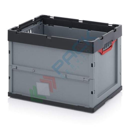 Cassetta in plastica (PP) pieghevole e richiudibile, capacità 87 Lt, Mis. 600 L x 400 P x 420 H mm, base e pareti chiuse, Tipologia: Pieghevoli, Mis. Base (cm): 40 x 60, Altezza (cm): 42 vendita, produzione, prezzi e offerte