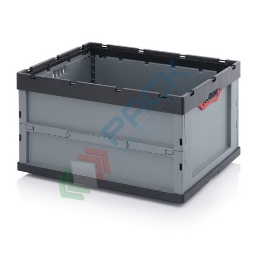 Cassetta in plastica (PP) pieghevole e richiudibile, capacità 188 Lt, Mis. 800 L x 600 P x 445 H mm, base e pareti chiuse, Tipologia: Pieghevoli, Mis. Base (cm): 60 x 80, Altezza (cm): 44,5 vendita, produzione, prezzi e offerte