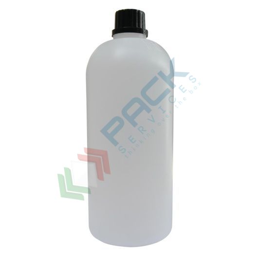 Bottiglia in plastica (PE) economica, cilindrica a collo stretto, capacità 1000 ml, chiusura con tappo a vite e sigillo Ø 22 mm (inclusi), Tipologia: Cilindrica Bocca Stretta ECO (CS22-E), Capacità: 1000 ml, Colore: Neutro vendita, produzione, prezzi e offerte