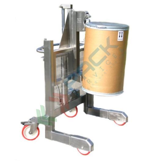 Carrello manuale portafusti, Mis. 830 L x 1180 H mm, ideale per 1 fusto con bordo superiore vendita, produzione, prezzi e offerte