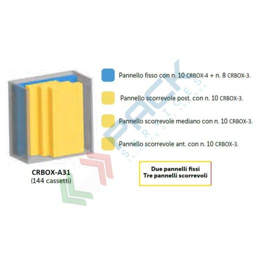 Armadio con cassettiere porta minuteria, capacità 144 cassetti, 2 pannelli fissi + 3 scorrevoli, colore grigio chiaro, Tipologia: Armadio, Colore: Grigio Chiaro, Cassetti nr.: 144, Versione: 2 Pannelli Fissi + 3 Scorrevoli vendita, produzione, prezzi e offerte