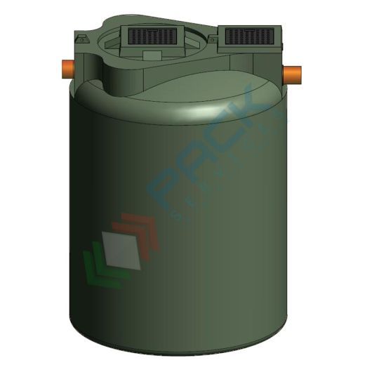 Fossa settica monocamerale, A.E. 40, Mis. Ø 1725 x 2400 H mm, capacità 5500 Lt, Tipologia: Fossa Settica, Capacità: 5500 Lt, Corpo: Liscio, Versione: Monocamerale vendita, produzione, prezzi e offerte