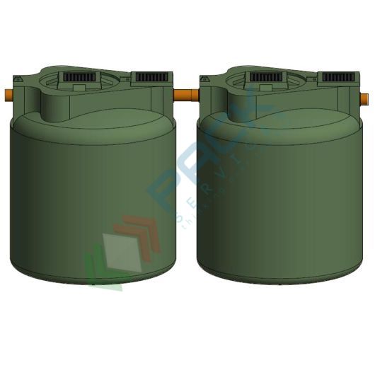 Fossa settica bicamerale, A.E. 6, Mis. Ø 1900 x 1100 H mm, capacità 600 Lt, Tipologia: Fossa Settica, Capacità: 600 Lt, Corpo: Liscio, Versione: Bicamerale vendita, produzione, prezzi e offerte