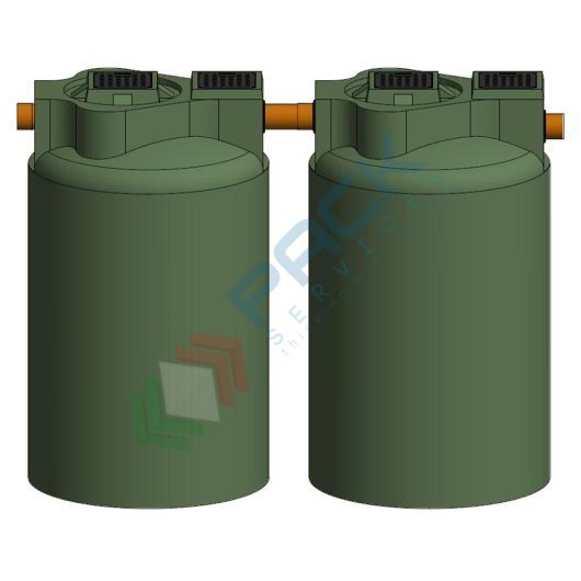 Fossa settica bicamerale, A.E. 30, Mis. Ø 2800 x 2300 H mm, capacità 3500 Lt, Tipologia: Fossa Settica, Capacità: 3500 Lt, Corpo: Liscio, Versione: Bicamerale vendita, produzione, prezzi e offerte