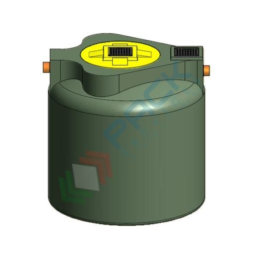 Filtro percolatore anaerobico, A.E. 100, capacità 12000 Lt, Mis. Ø 2500 x 2500 H mm, per il trattamento secondario dei reflui domestici, Tipologia: Filtro Percolatore, Capacità: 12000 Lt, Corpo: Liscio, Versione: Anaerobico vendita, produzione, prezzi e offerte
