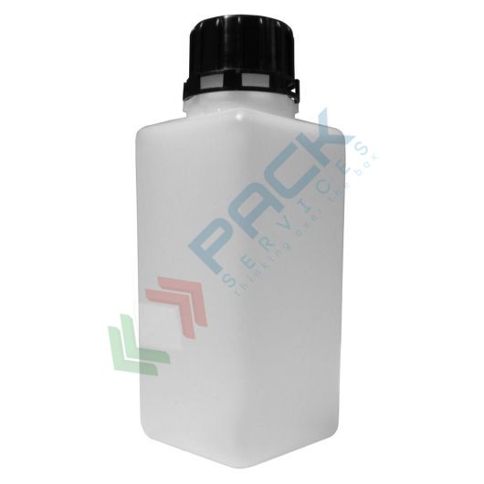 Flacone in plastica (HDPE), rettangolare a collo stretto, capacità 500 ml, chiusura con tappo a vite e sigillo (inclusi), Tipologia: Rettangolare bocca stretta (FL), Capacità: 500 ml, Colore: Neutro vendita, produzione, prezzi e offerte