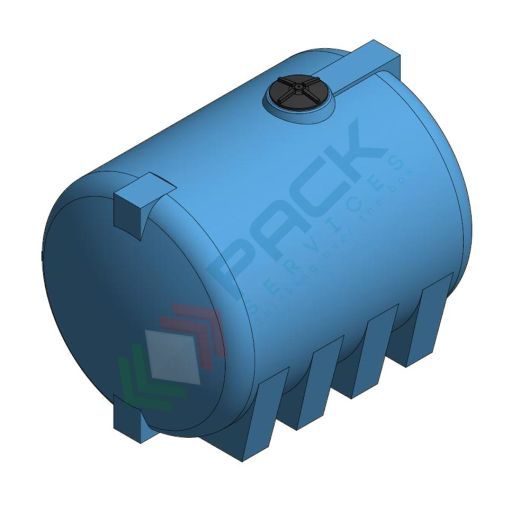 Serbatoio acqua in plastica (PE), cilindrico orizzontale con piedini, capacità 11500 Lt, Mis. 2200 L x 3100 P x 2250 H mm, colore azzurro, Tipologia: Cilindrico Orizzontale, Versione: con Piedi d'Appoggio, Capacità: 11500 Lt vendita, produzione, prezzi e offerte