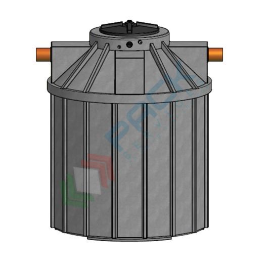 Serbatoio acqua piovana in plastica, cilindrico verticale, capacità 1700 Lt, elettropompa 0,8 Kw/1,1 Hp, uso domestico, Tipologia: Verticale, Capacità: 1700 Lt, Versione: Elettropompa D (0,8 Kw/1,1 Hp) vendita, produzione, prezzi e offerte