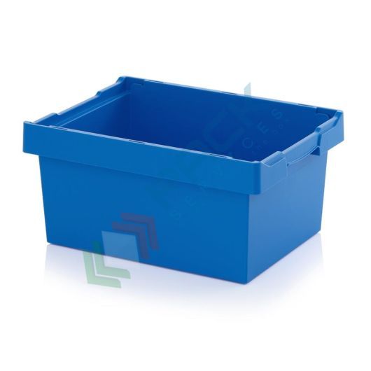 Cassetta in plastica (PP) sovrapponibile ed inseribile, capacità 46,3 Lt, Mis. 600 L x 400 P x 270 H mm, Tipologia: Inseribili e Sovrapponibili, Mis. Base (cm): 40 x 60, Altezza (cm): 27, Versione: Senza coperchio vendita, produzione, prezzi e offerte