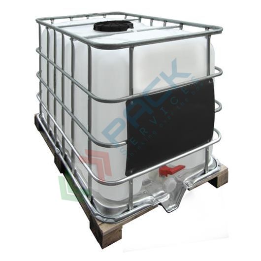 Cisterna IBC 640 Litri in plastica, usata/rigenerata, coperchio 150 mm, valvola di scarico 2", pallet in legno, colore neutro, Tipologia: Usate e Rigenerate, Capacità: 640 Lt, Tipo Pallet: Legno Trattato, Ø Coperchio (mm): 150, Omologazione ADR: NO, Colore: Neutro vendita, produzione, prezzi e offerte