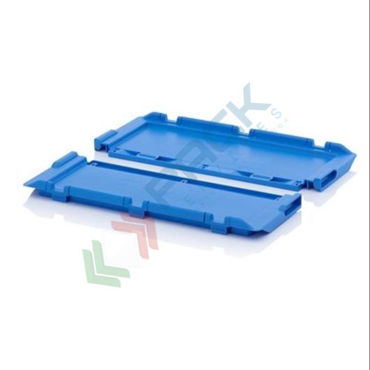 Coperchio incernierato per cassetta inseribile e sovrapponibile in plastica (PP) 600 x 400 mm, serie MB, Tipologia: Coperchio, Per Alimenti: SI, Misura: 40 x 60 cm vendita, produzione, prezzi e offerte