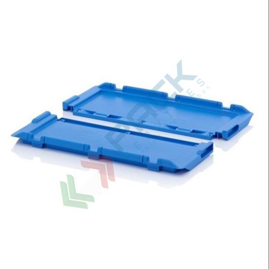 Coperchio incernierato per cassetta inseribile e sovrapponibile in plastica (PP) 800 x 600 mm, serie MB, Tipologia: Coperchio, Per Alimenti: SI, Misura: 60 x 80 cm vendita, produzione, prezzi e offerte
