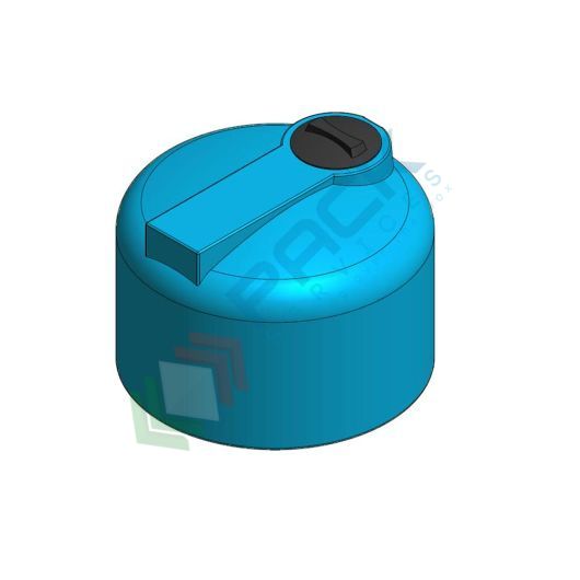 Serbatoio acqua in plastica (PE), cilindrico verticale basso, capacità 300 Lt, Mis. Ø 870 x 640 H mm, colore azzurro, Tipologia: Cilindrico Verticale, Versione: Basso, Capacità: 300 Lt vendita, produzione, prezzi e offerte