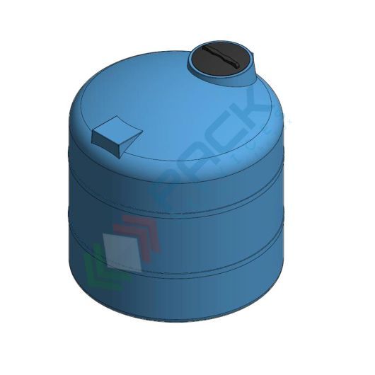 Serbatoio acqua in plastica (PE), cilindrico verticale basso, capacità 960 Lt, Mis. Ø 1300 x 770 H mm, colore azzurro, Tipologia: Cilindrico Verticale, Versione: Basso, Capacità: 960 Lt vendita, produzione, prezzi e offerte