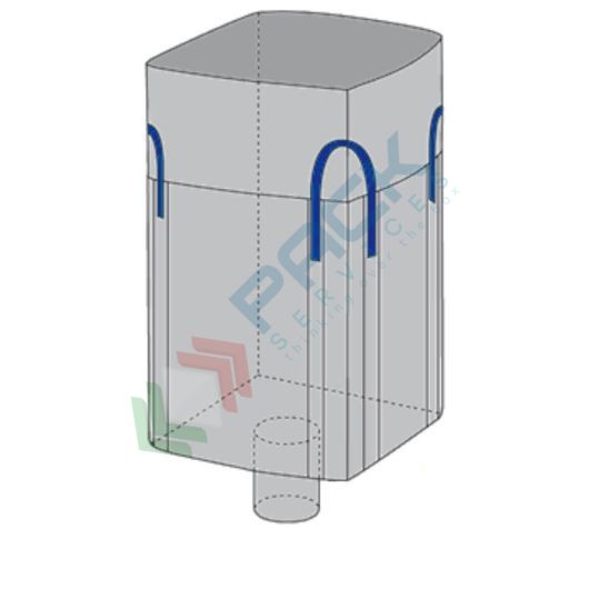 Saccone big bag tubolare, Mis. 95 L x 95 P x 200 H cm, SWL 1500 Kg, SF 5:1, caramella/valvola, Tipologia: Tubolare, Mis. Base (cm): 95 x 95, Altezza (cm): 200, Base: Valvola di Scarico, Parte Superiore: A caramella, Capacità di carico (SWL): 1500 Kg vendita, produzione, prezzi e offerte