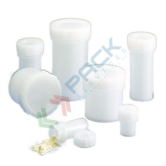 Contenitore in plastica (LDPE), con tappo a vite, capacità 90 ml, Mis. Ø 54,5 x 63,4 H mm, per usi generali di laboratorio, Tipologia: Contenitore Tappo Vite, Capacità: 90 ml vendita, produzione, prezzi e offerte