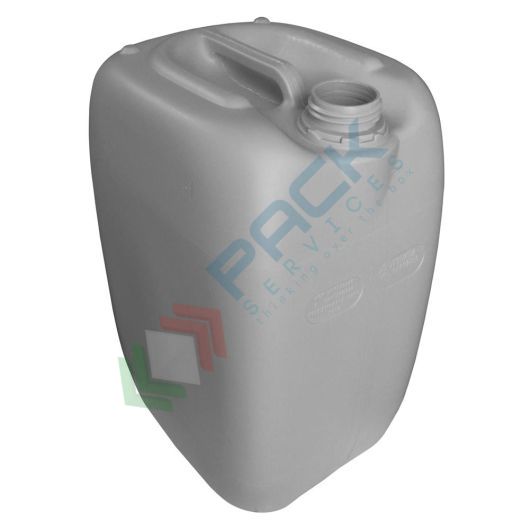 Tanica in plastica (HDPE), capacità 25 Lt, sovrapponibile e omologata ADR/ONU, peso 1200 gr, tappo a vite e sigillo (esclusi), colore grigio, Tipologia: Omologate Sovrapponibili, Capacità: 25 Lt, Colore: Grigio, Omologazione ADR: Si, Sezione: Rettangolare vendita, produzione, prezzi e offerte