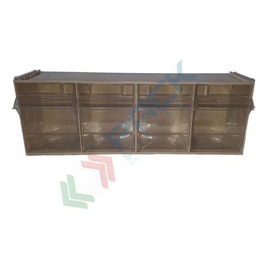 Cassettiera madia per minuterie, 4 cassetti basculanti, mis. 600 L x 178 P x 206 H mm, colore nocciola, Tipologia: Cassettiera Madia, Colore: Marrone, Cassetti nr.: 4, Versione: Formato Standard vendita, produzione, prezzi e offerte