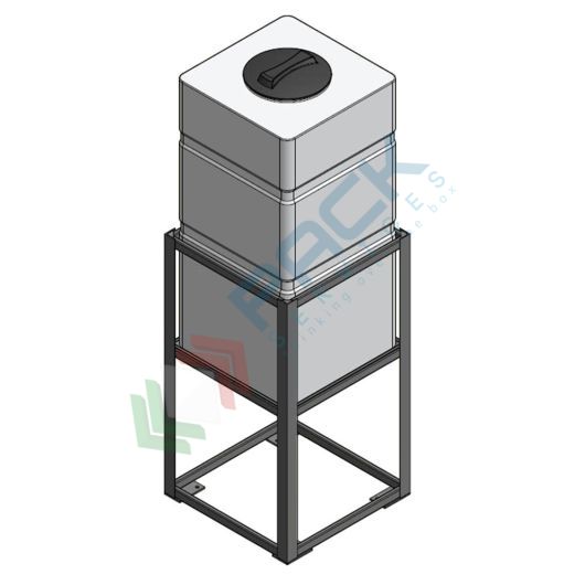Serbatoio plastica (PE) per alimenti e prodotti chimici, parallelepipedo rettangolare, con struttura, capacità 180 Lt, Tipologia: Tronco-Conico per Trasporto, Capacità: 180 Lt, Versione: Per Liquidi vendita, produzione, prezzi e offerte
