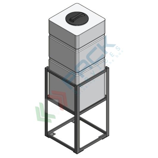 Serbatoio plastica (PE) per alimenti e prodotti chimici, parallelepipedo rettangolare, con struttura, capacità 200 Lt, Tipologia: Tronco-Conico per Trasporto, Capacità: 200 Lt, Versione: Per Liquidi vendita, produzione, prezzi e offerte
