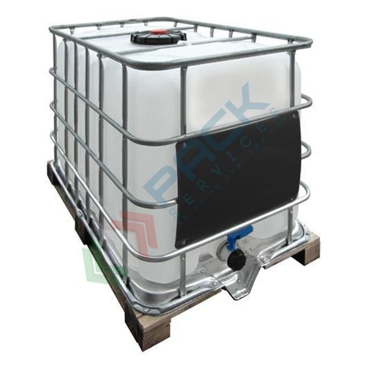 Cisterna IBC 640 Litri in plastica, rigenerata con otre NUOVA, coperchio 150/225 mm, valvola di scarico 2", pallet in legno, colore neutro, Tipologia: Otre Nuova e Gabbia Rigenerata, Capacità: 640 Lt, Colore: Neutro, Tipo Pallet: Legno Trattato, Ø Coperchio (mm): 150, Omologazione ADR: No vendita, produzione, prezzi e offerte