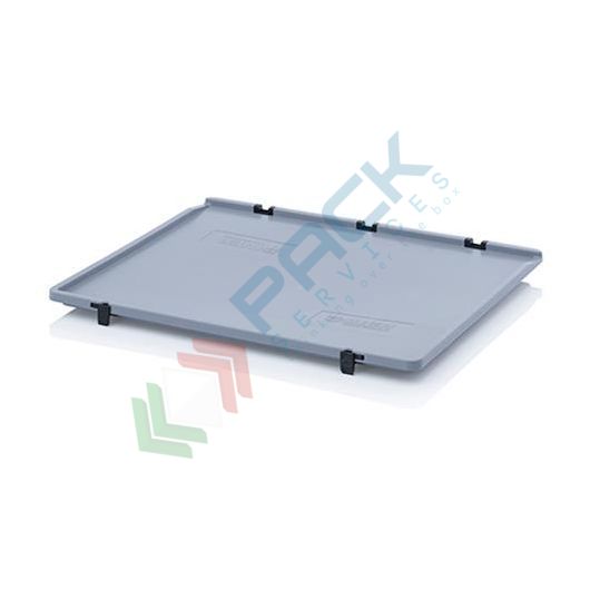 Coperchio con cerniere per cassetta Norma Europa in plastica (PP) 800 x 600 mm (universale), Tipologia: Coperchio, Per Alimenti: NO, Misura: 60 x 80 cm vendita, produzione, prezzi e offerte