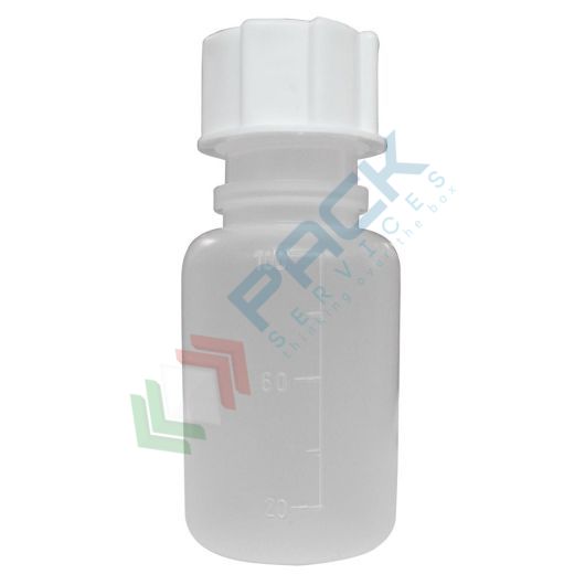 Bottiglia in plastica (PP), cilindrica a collo largo, capacità 100 ml, chiusura con tappo a vite normalizzato (incluso), Tipologia: Cilindrica Bocca Larga (PSK), Capacità: 100 ml, Colore: Neutro vendita, produzione, prezzi e offerte