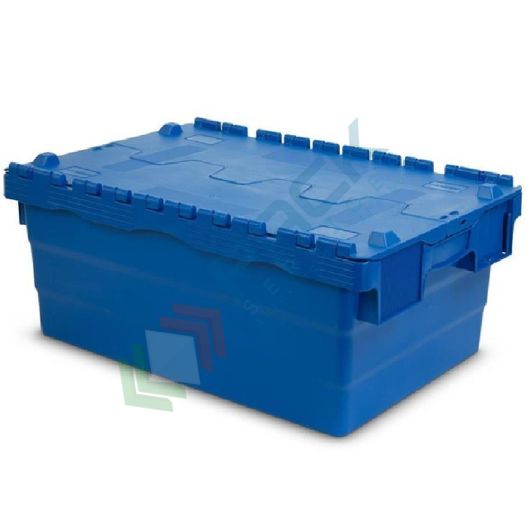 Cassetta in plastica (PP) sovrapponibile ed inseribile, capacità 45 Lt, Mis. 600 L x 400 P x 250 H mm, con coperchio integrato, Tipologia: Inseribili e Sovrapponibili, Mis. Base (cm): 40 x 60, Altezza (cm): 25, Versione: Con Coperchio vendita, produzione, prezzi e offerte