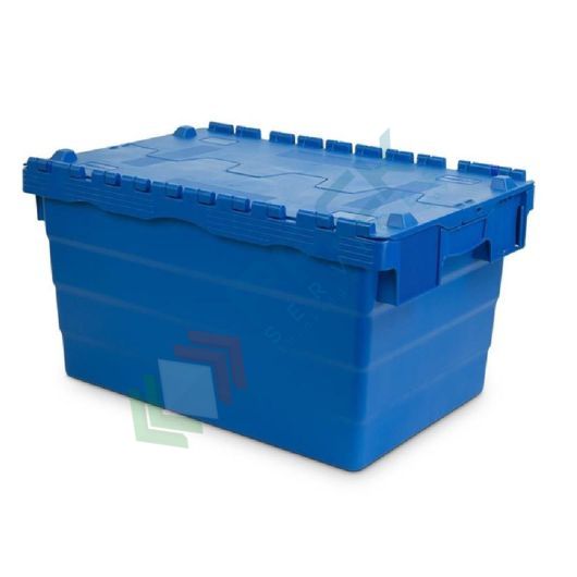 Cassetta in plastica (PP) sovrapponibile ed inseribile, capacità 60 Lt, Mis. 600 L x 400 P x 320 H mm, con coperchio integrato, Tipologia: Inseribili e Sovrapponibili, Mis. Base (cm): 40 x 60, Altezza (cm): 32, Versione: Con Coperchio vendita, produzione, prezzi e offerte