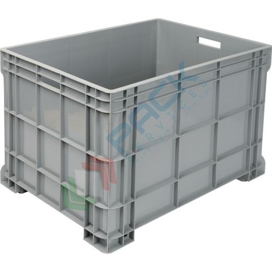 Cassa pallet in plastica (HDPE) 4 piedi, Mis. 800 L x 600 P x 510 H mm, portata dinamica 80 Kg, volume 210 Lt, Tipologia: Bins Chiusi, Volume (Lt): 210, Materiale: HDPE, Mis. Base (cm): 60 x 80, Altezza (cm): 51, Base: 4 Piedi, Versione: Standard vendita, produzione, prezzi e offerte