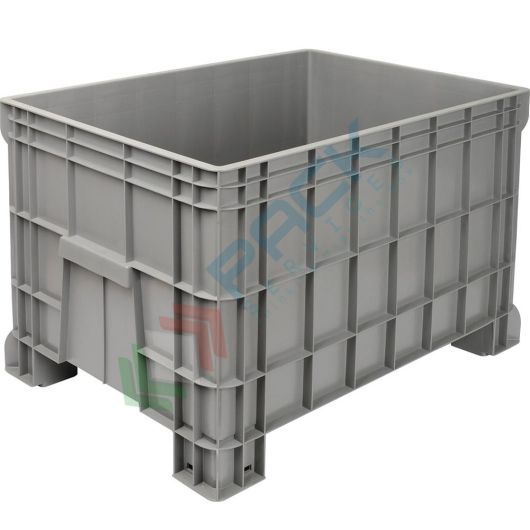 Cassa pallet in plastica (PP) 4 piedi, Mis. 675 L x 940 P x 640 H mm, portata 200 Kg, volume 290 Lt, Tipologia: Bins Chiusi, Volume (Lt): 290, Materiale: HDPE, Mis. Base (cm): 67,5 x 94, Altezza (cm): 64, Base: 4 Piedi, Versione: Standard vendita, produzione, prezzi e offerte