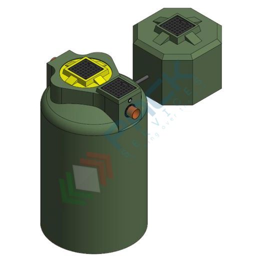 Separatore di oli statici con serbatoio di raccolta esterno, Mis. Ø 1200 x 2050 H mm, capacità 2200 Lt, Tipologia: Separatore di Oli Statico, Capacità: 2200 Lt, Corpo: Liscio, Versione: Serbatoio Esterno vendita, produzione, prezzi e offerte