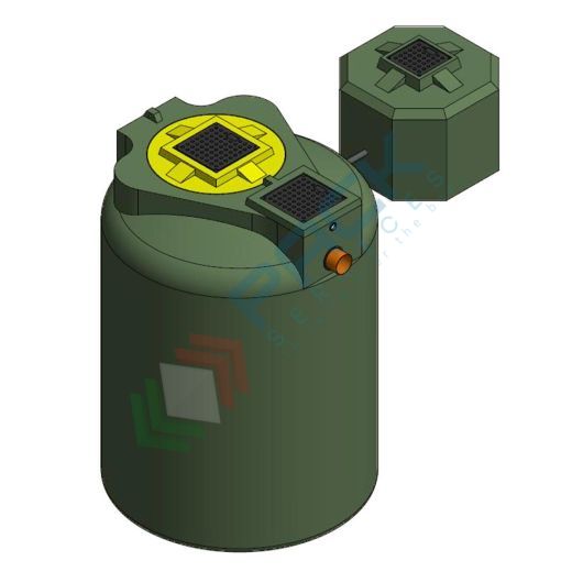 Separatore di oli statici con serbatoio di raccolta esterno, Mis. Ø 1725 x 2400 H mm, capacità 5500 Lt, Tipologia: Separatore di Oli Statico, Capacità: 5500 Lt, Corpo: Liscio, Versione: Serbatoio Esterno vendita, produzione, prezzi e offerte