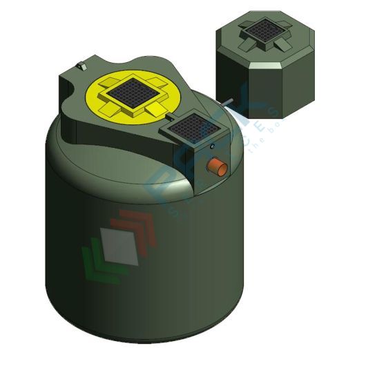 Separatore di oli statici con serbatoio di raccolta esterno, Mis. Ø 2000 x 2350 H mm, capacità 7000 Lt, Tipologia: Separatore di Oli Statico, Capacità: 7000 Lt, Corpo: Liscio, Versione: Serbatoio Esterno vendita, produzione, prezzi e offerte