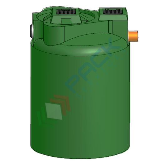 Separatore di oli a coalescenza con filtro estraibile, Mis. Ø 950 x 1350 H mm, capacità 900 Lt, Tipologia: Separatore di Oli a Coalescenza, Capacità: 900 Lt, Corpo: Liscio, Versione: Filtro Estraibile vendita, produzione, prezzi e offerte