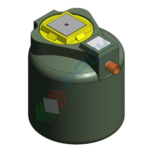 Separatore di oli a coalescenza con filtro estraibile ed otturatore automatico, Mis. Ø 950 x 1100 H mm, capacità 600 Lt, Tipologia: Separatore di Oli a Coalescenza, Capacità: 600 Lt, Corpo: Liscio, Versione: Filtro Estraibile + Otturatore Automatico vendita, produzione, prezzi e offerte