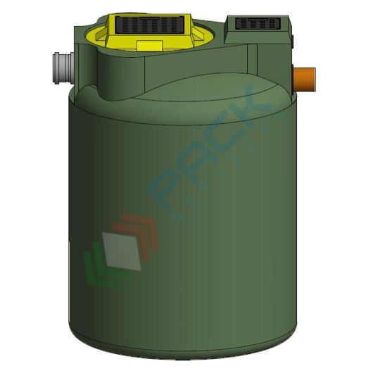 Separatore di oli a coalescenza con filtro estraibile ed otturatore automatico, Mis. Ø 1300 x 1250 H mm, capacità 1000 Lt, Tipologia: Separatore di Oli a Coalescenza, Capacità: 1000 Lt, Corpo: Liscio, Versione: Filtro Estraibile + Otturatore Automatico vendita, produzione, prezzi e offerte