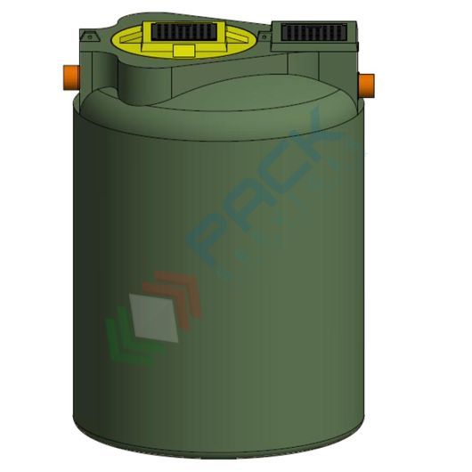 Separatore di oli a coalescenza con filtro estraibile ed otturatore automatico, Mis. Ø 1725 x 2400 H mm, capacità 5500 Lt, Tipologia: Separatore di Oli a Coalescenza, Capacità: 5500 Lt, Corpo: Liscio, Versione: Filtro Estraibile + Otturatore Automatico vendita, produzione, prezzi e offerte
