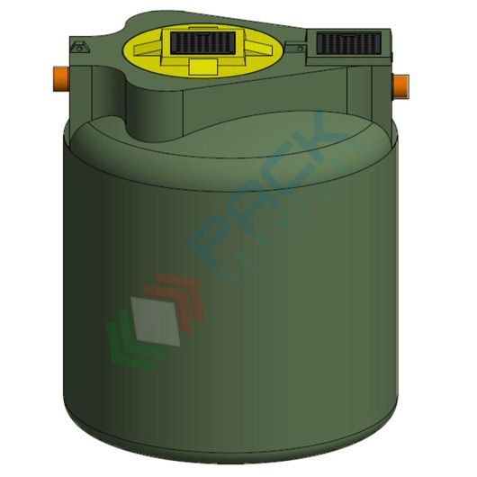 Separatore di oli a coalescenza con filtro estraibile ed otturatore automatico, Mis. Ø 2500 x 2500 H mm, capacità 12000 Lt, Tipologia: Separatore di Oli a Coalescenza, Capacità: 12000 Lt, Corpo: Liscio, Versione: Filtro Estraibile + Otturatore Automatico vendita, produzione, prezzi e offerte