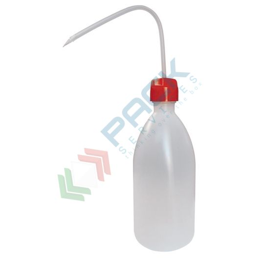 Bottiglia in plastica (PE) a spruzzetta (inclusa), capacità 500 ml, Tipologia: Standard (SPRX), Capacità: 500 ml, Versione: Tappo Rosso, Colore: Neutro vendita, produzione, prezzi e offerte