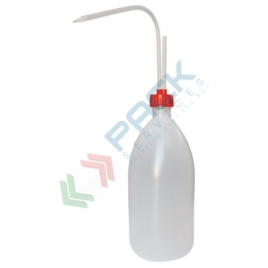Bottiglia in plastica (PE) a spruzzetta (inclusa), capacità 1000 ml, con tappo a 2 fori, Tipologia: Tappo due fori (SPRX-B), Capacità: 1000 ml, Colore: Neutro, Versione: Tappo Rosso vendita, produzione, prezzi e offerte