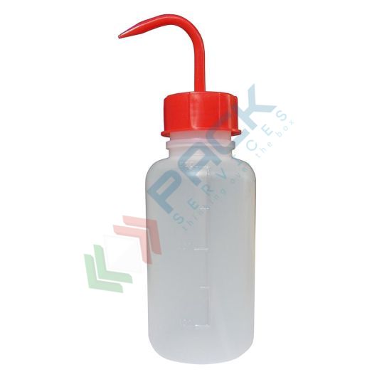 Bottiglia in plastica (PE) a spruzzetta (inclusa), capacità 500 ml, modello integrale con tappo GL45 rosso, Tipologia: Tappo GL45 (SPRX-D), Capacità: 500 ml, Colore: Neutro, Versione: Tappo Rosso vendita, produzione, prezzi e offerte
