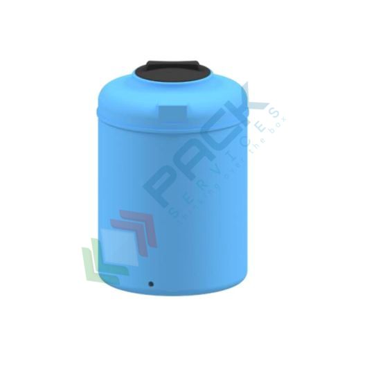 Serbatoio acqua in plastica (PE), cilindrico verticale, capacità 120 Lt, Mis. Ø 500 x 750 H mm, colore azzurro, Tipologia: Cilindrico Verticale Alto, Capacità: 120 Lt vendita, produzione, prezzi e offerte