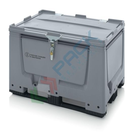 Cassa pallet in plastica (HDPE), 3 traverse, omologata UN, sistema di chiusura SA/SV, Mis. 1200 L x 800 P x 790 H mm, volume 535 Lt, Tipologia: Bins Chiusura SA-SV, Volume (Lt): 535, Materiale: HDPE, Base: 3 Traverse, Mis. Base (cm): 80 x 120, Altezza (cm): 79, Versione: Omologata ADR/UN vendita, produzione, prezzi e offerte