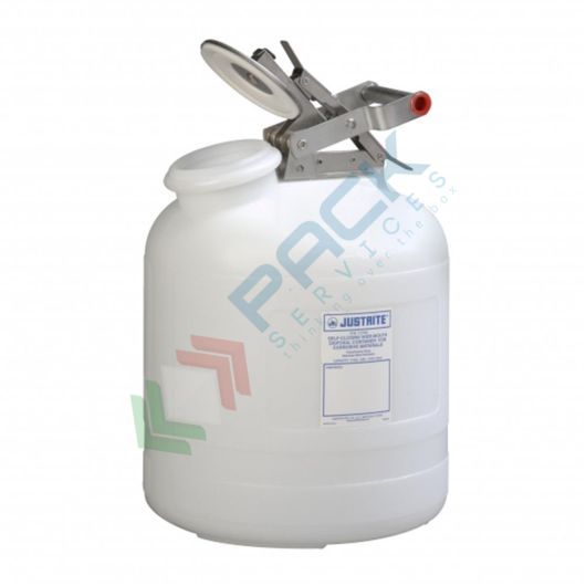 Tanica di sicurezza in plastica (HDPE), capacità 19 Lt, per sostanze corrosive, maniglia a scatto, Tipologia: Per sostanze corrosive, Capacità: 19 Lt, Versione: Maniglia a scatto vendita, produzione, prezzi e offerte