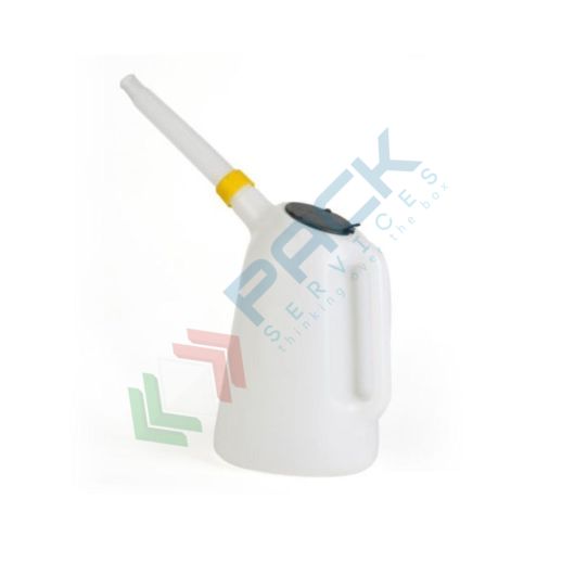 Travasatore con linee di graduazione, capacità 5 Lt, beccuccio flessibile e tappo di chiusura, Capacità: 5 Lt vendita, produzione, prezzi e offerte