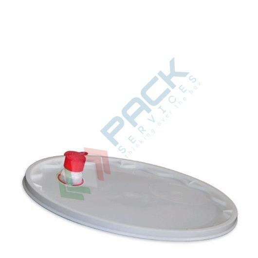 Coperchio in plastica (PP), sigillo di garanzia e bocchello per secchio conico 10 Lt (LB10000), Tipologia: Coperchio con Bocchello, Versione: Conica, Ideale per: LB10000 vendita, produzione, prezzi e offerte