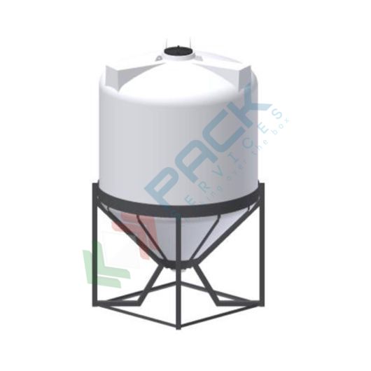 Serbatoio plastica (PE) per alimenti e prodotti chimici, cilindrico verticale, con struttura, capacità 12000 Lt, Tipologia: Tronco-Conico per Stoccaggio, Capacità: 12000 Lt, Versione: Tipo "S" superficie bombata vendita, produzione, prezzi e offerte