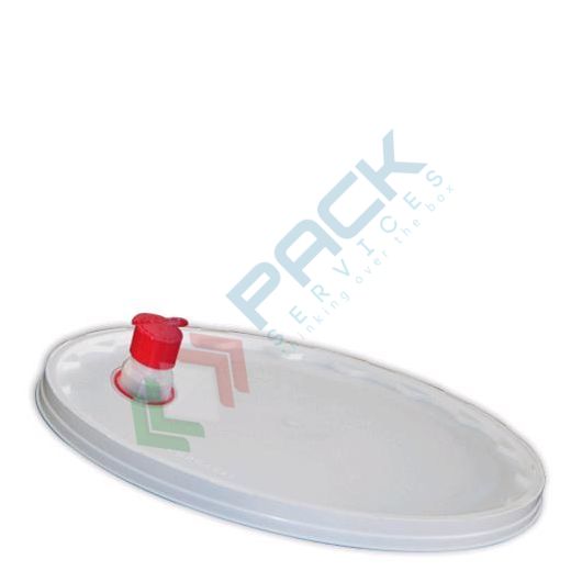 Coperchio in plastica (PP), sigillo di garanzia e bocchello per secchio conico 21 Lt (VDR21000), Tipologia: Coperchio Conico, Capacità: 21 Lt, Versione: con Sigillo + Bocchello vendita, produzione, prezzi e offerte
